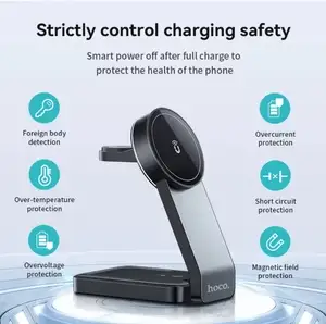 Hoco - 3-in-1 Magnetic Wireless Charger (CQ3) - Image 5